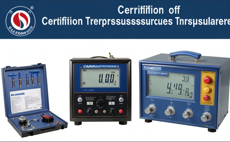 certification-for-calibration-of-pressure-and-temperature-instruments
